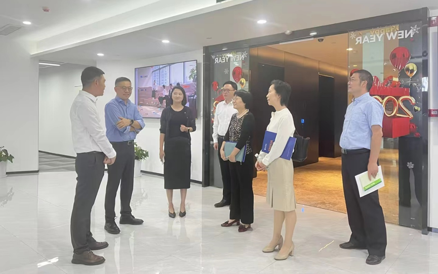 上海市闵行区人大常委会副主任、总工会主席杨其景一行领导莅临304am永利集团官网集团走访调研